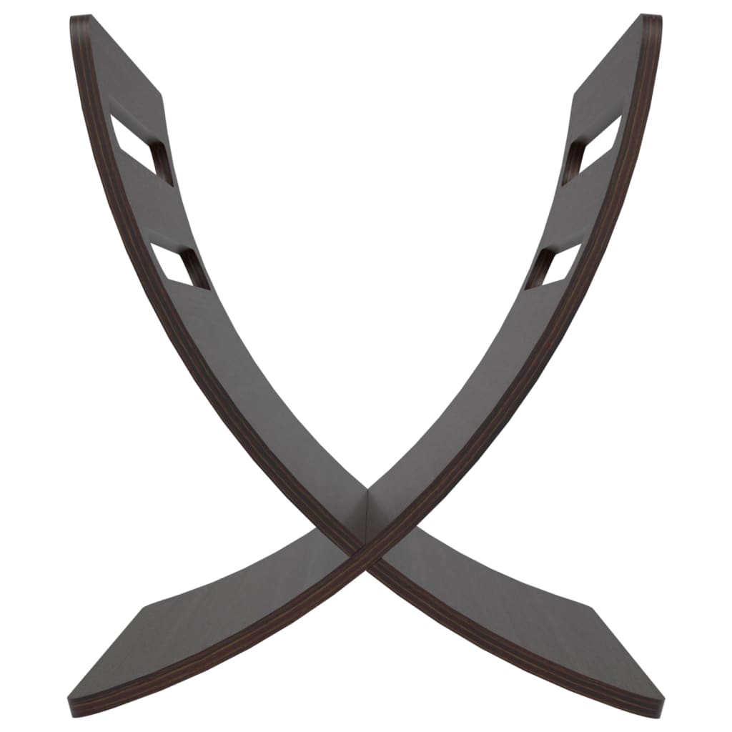 stående magasinholder træ brun