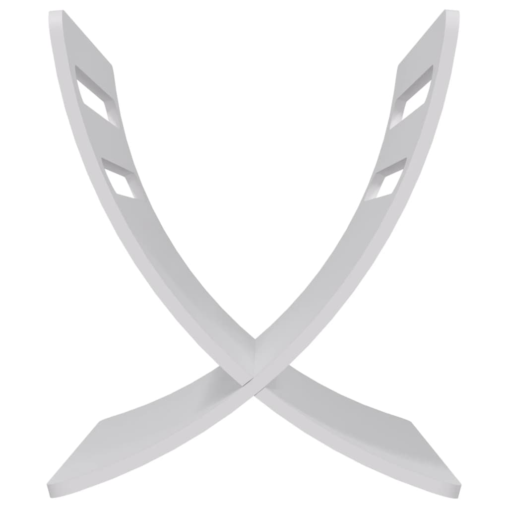 stående magasinholder træ hvid