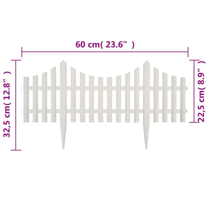 bedhegn 17 stk. 10 m hvid