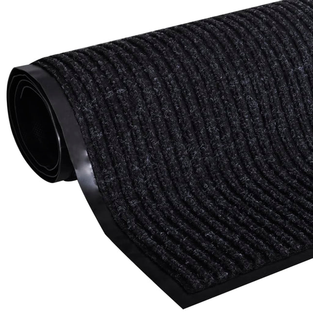 dørmåtte sort 90 x 60 cm PVC
