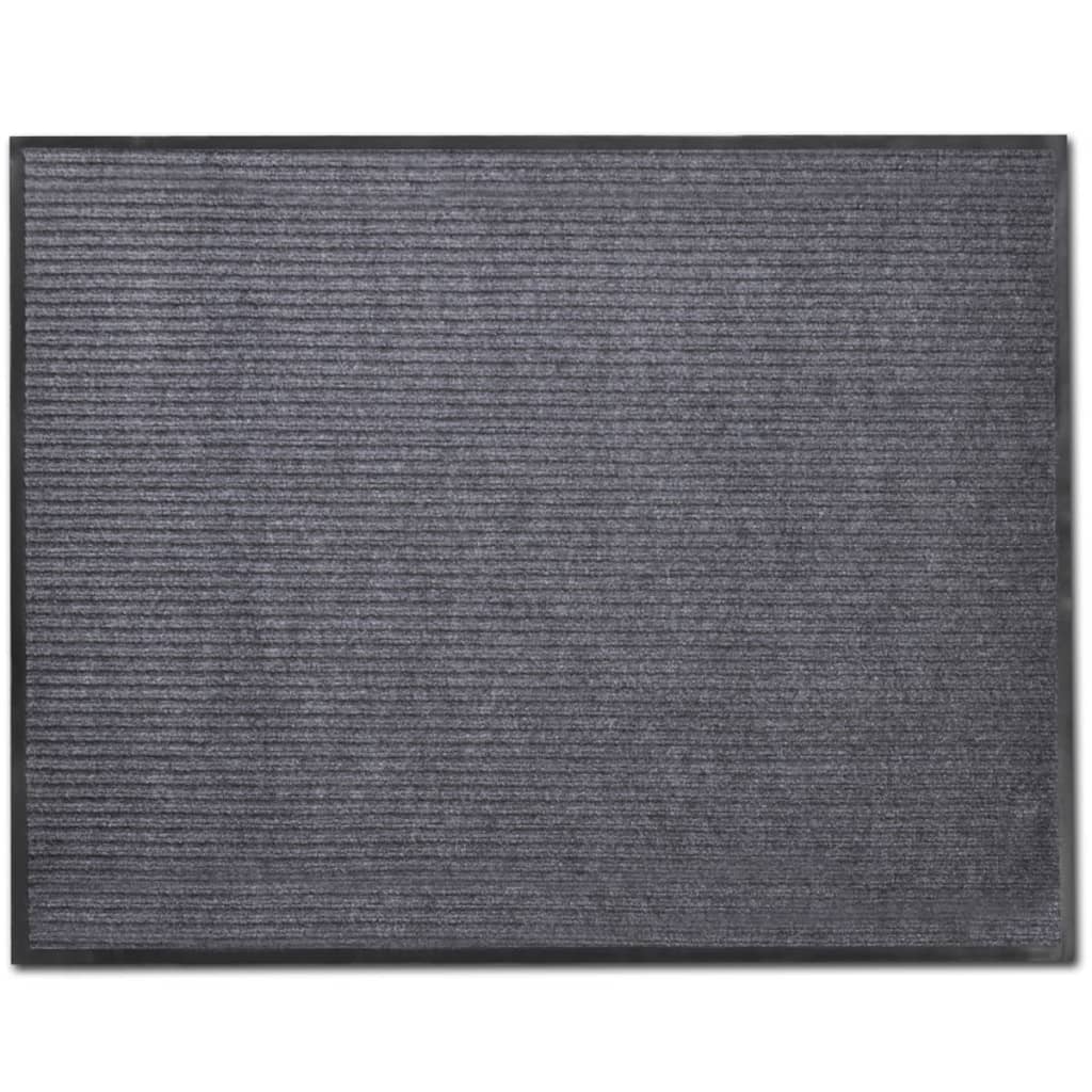 dørmåtte grå 90 x 60 cm PVC billede