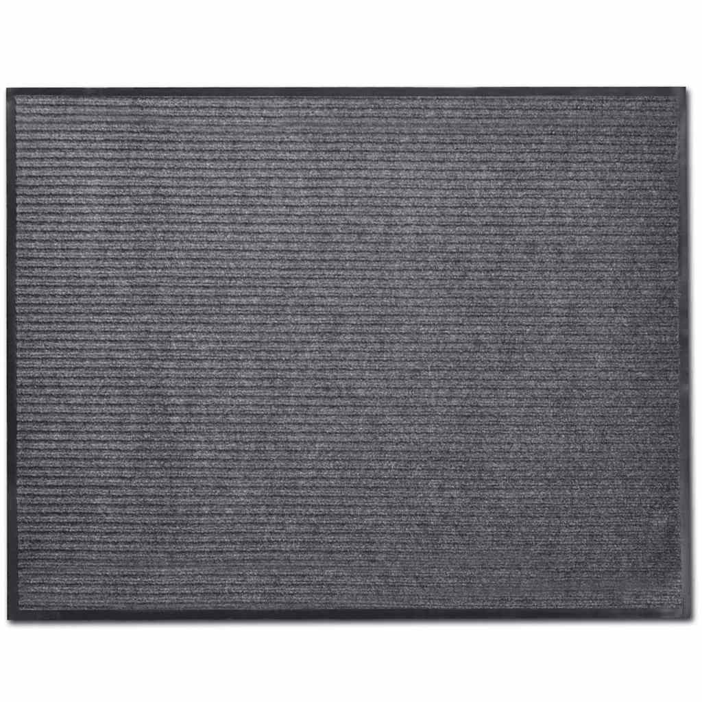 dørmåtte grå 90 x 60 cm PVC billede