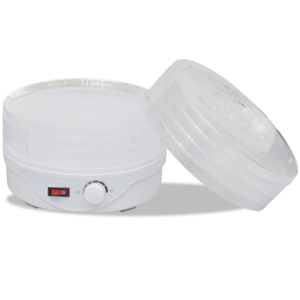 fødevaredehydrator med 6 stabelbare bakker (rund)