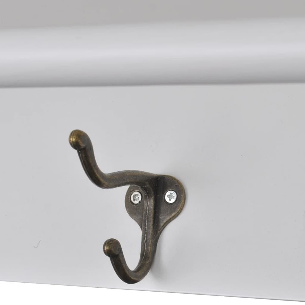 køkkenskab med glaslåge væghængt træ hvid