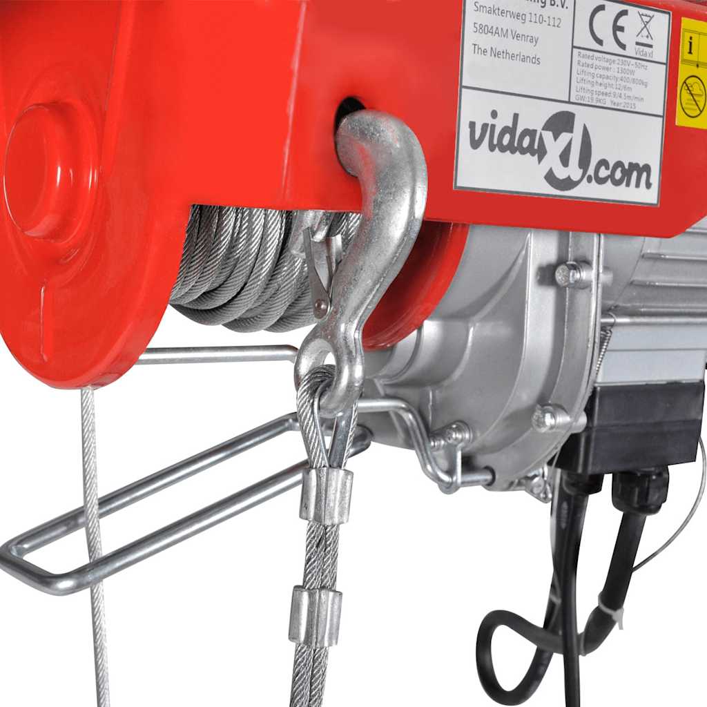 elektrisk hejseværk 1000 W 300/600 kg