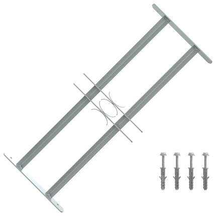 Vinduesgitter 500-650 mm Galvaniseret stål Sølv