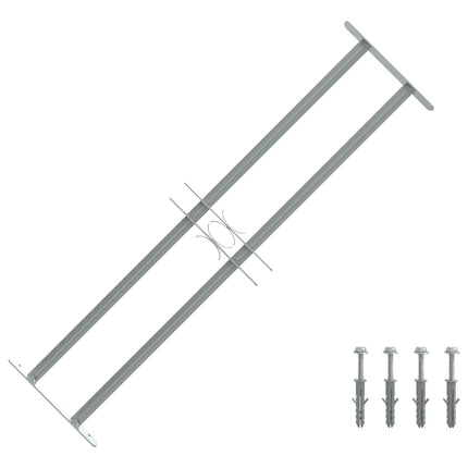 Vinduesgitter 700-1050 mm Galvaniseret stål Sølv