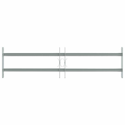 Vinduesgitter 700-1050 mm Galvaniseret stål Sølv