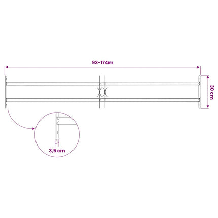Vinduesgitter 1000-1500 mm Galvaniseret stål Sølv