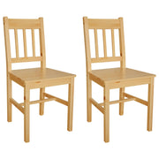 spisebordsstole 2 stk. fyrretræ