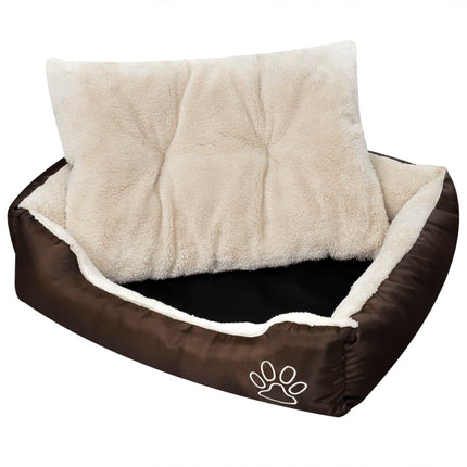 varm hundeseng med pude S