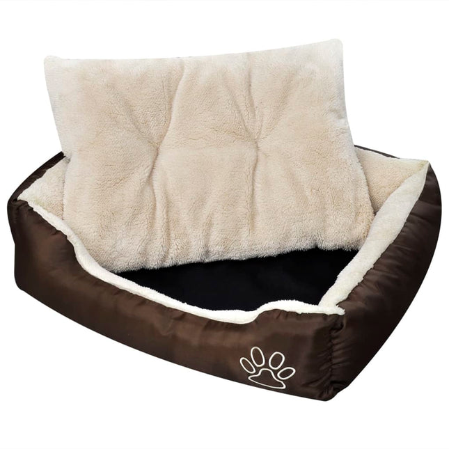 varm hundeseng med pude L