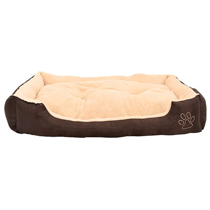 varm hundeseng med pude XL