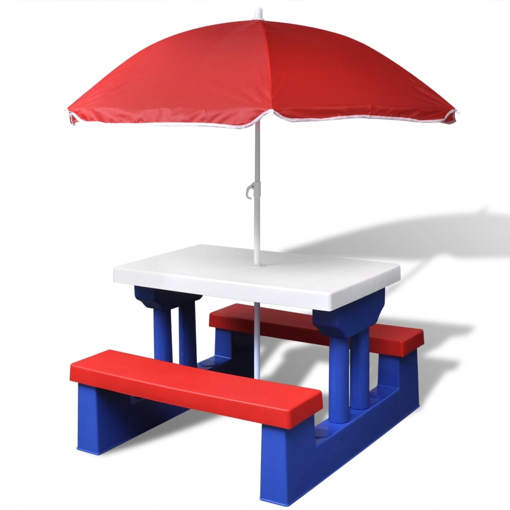 Adirondack-stole med bord HDPE