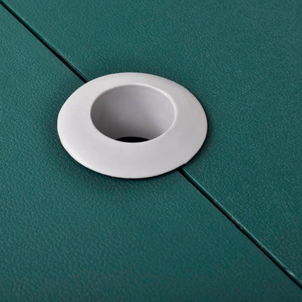 Foldbart campingbordsæt 4 taburetter aluminium ekstra let grøn