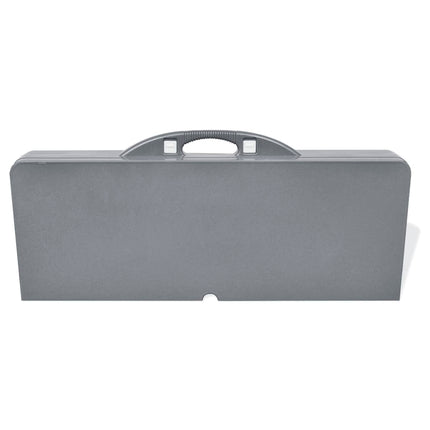 Foldbart campingbordsæt med 4 taburetter i aluminium ekstra let