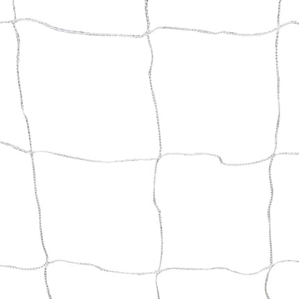 fodboldmål med net 182 x 61 x 122 cm stål hvid