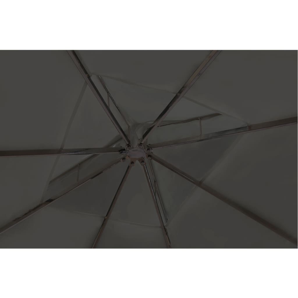 pavillon med tag 3 x 4 m mørkegrå