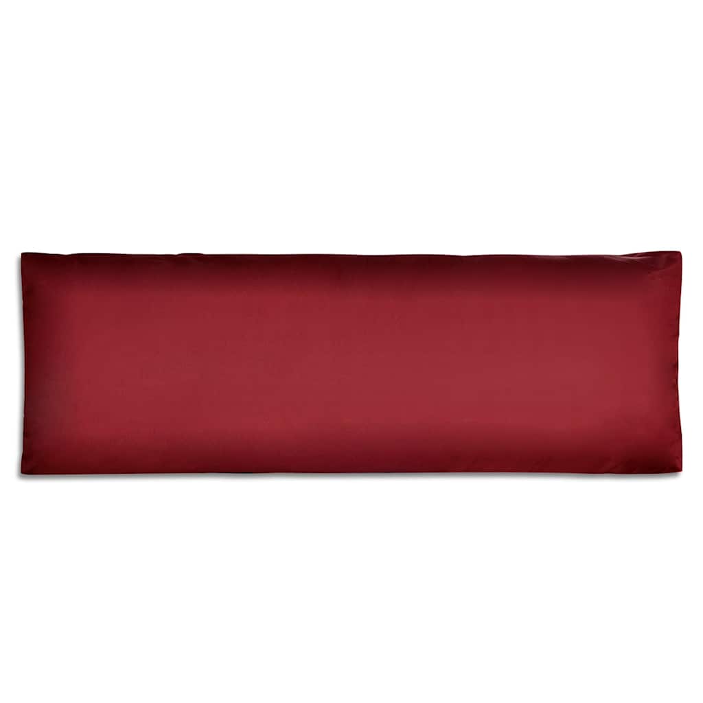 polstret ryghynde rødvinsfarvet 120 x 40 x 10 cm