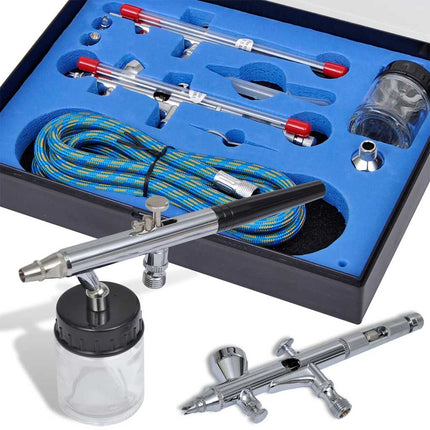 airbrush-slt med 2 sprøjtepistoler