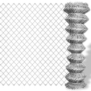 trådhegn 15x1,5 m galvaniseret stål sølvfarvet