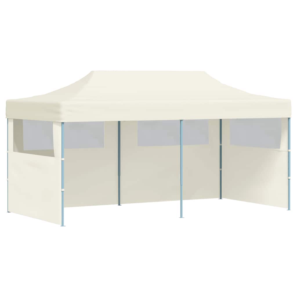 foldbart pop up-festtelt 3 x 6 m cremefarvet