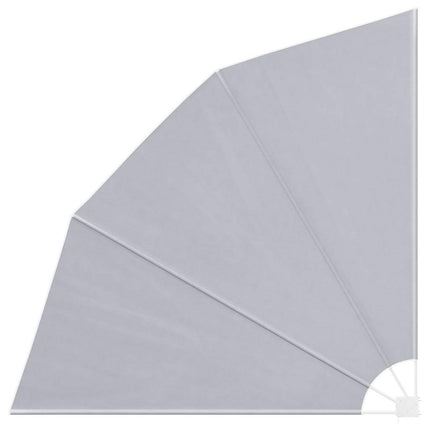 sammenklappelig sidemarkise til altan grå 210 x 210 cm