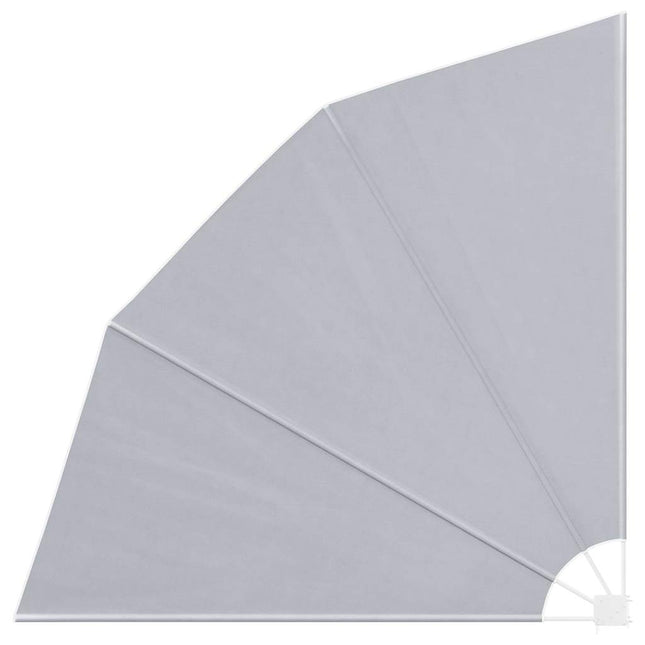 sammenklappelig sidemarkise til altan grå 210 x 210 cm