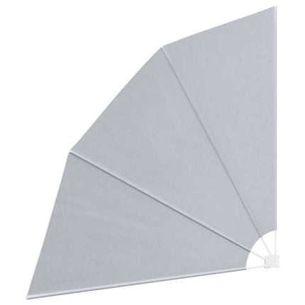sammenklappelig sidemarkise til altan grå 210 x 210 cm