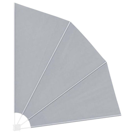 sammenklappelig sidemarkise til altan grå 210 x 210 cm