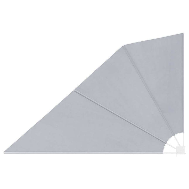 sammenklappelig sidemarkise til altan grå 160 x 240 cm