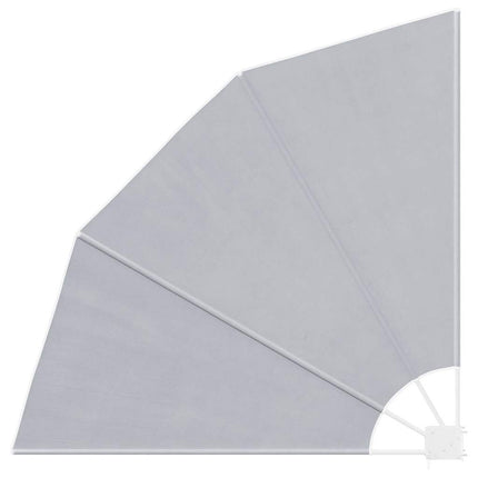 sammenklappelig sidemarkise til altan grå 140 x 140 cm