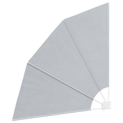 sammenklappelig sidemarkise til altan grå 140 x 140 cm