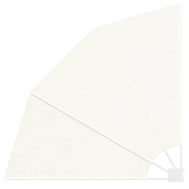 sammenklappelig sidemarkise til altan cremefarvet 140 x 140 cm