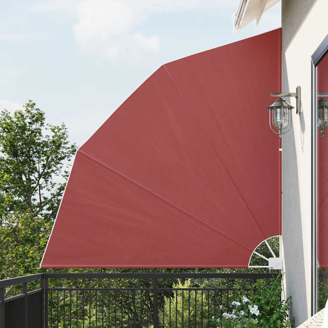 sammenklappelig sidemarkise til altan terracotta 210 x 210 cm