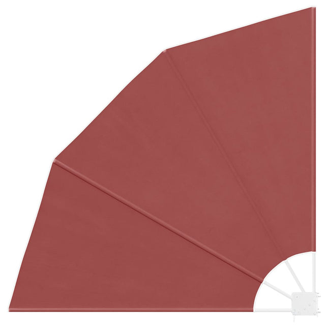 sammenklappelig sidemarkise til altan terracotta 140 x 140 cm