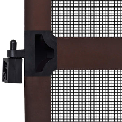 Svingbart insektnet Brun og sort 100 x 215 cm