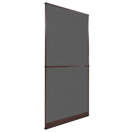 Svingbart insektnet Brun og sort 100 x 215 cm