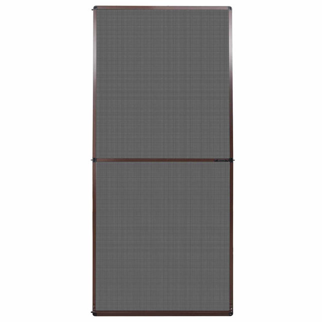 Svingbart insektnet Brun og sort 100 x 215 cm