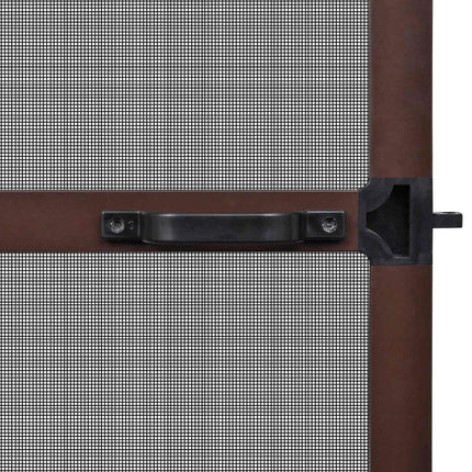 Svingbart insektnet Brun og sort 120 x 240 cm