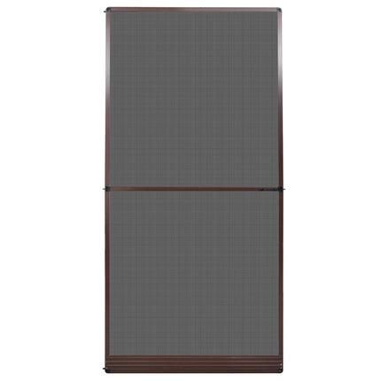 Svingbart insektnet Brun og sort 120 x 240 cm