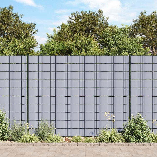 privatlivsliste PVC 70x0,19 m lysegrå