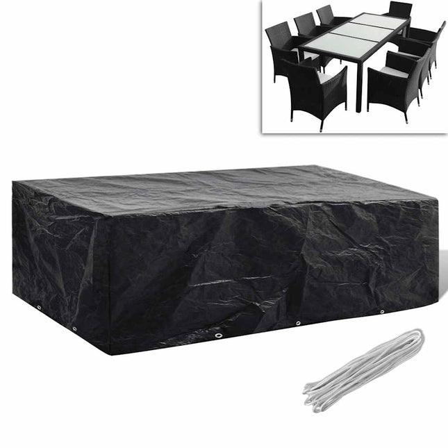 havemøbelovertræk 8 snørehuller 300x140x90 cm