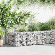 gabion-plantekasse galvaniseret stål 180 x 90 x 50 cm