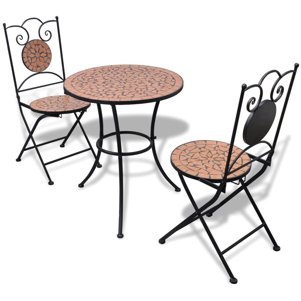 bistrost 3 dele keramikfliser terracotta