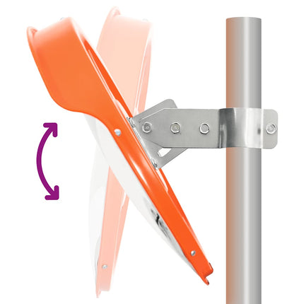 konvekst trafikspejl PC plast orange 45 cm udendørs
