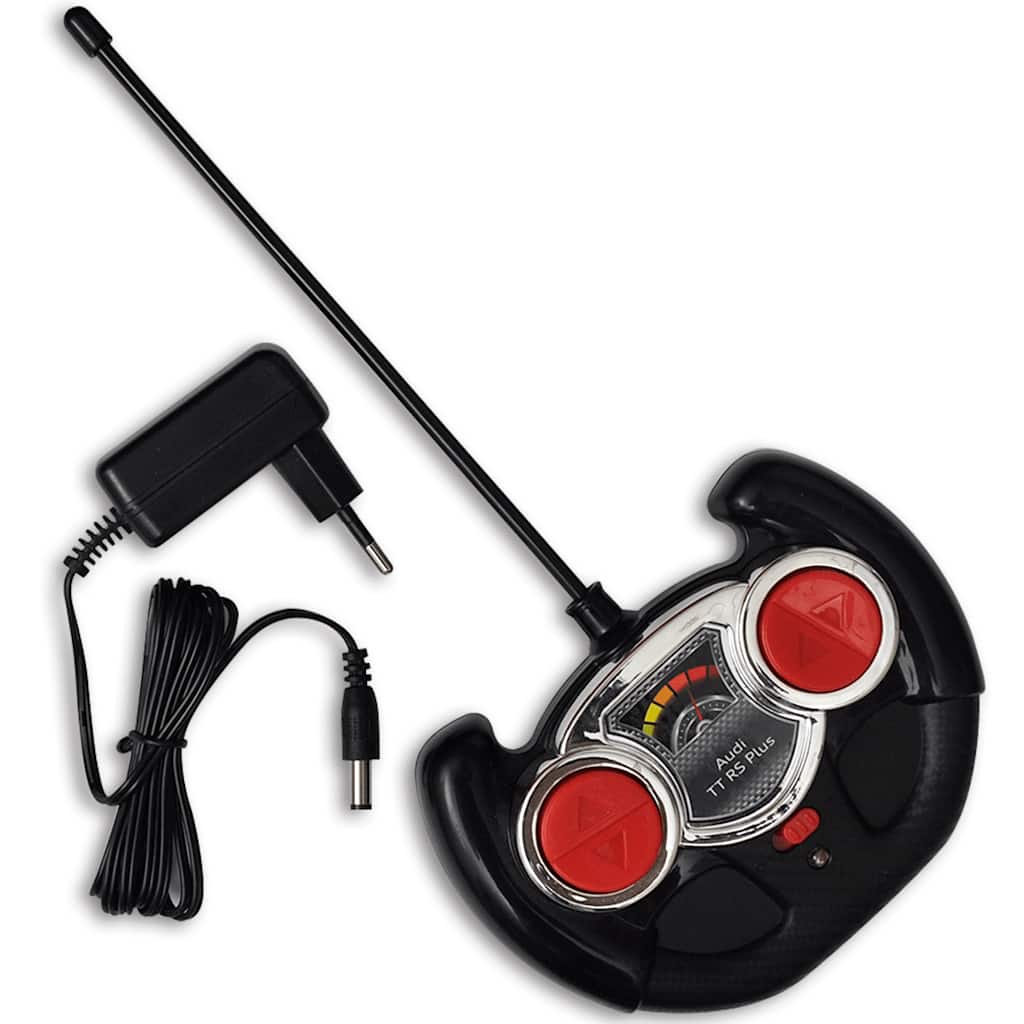 Audi TT RS Sit Bil for børn med hvid fjernbetjening Rød