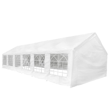 festtelt 12 x 6 m hvidt