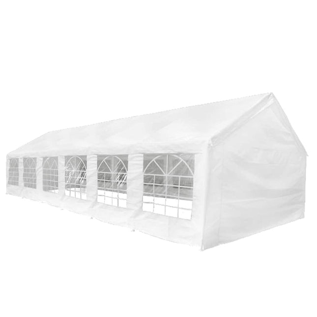 festtelt 12 x 6 m hvidt