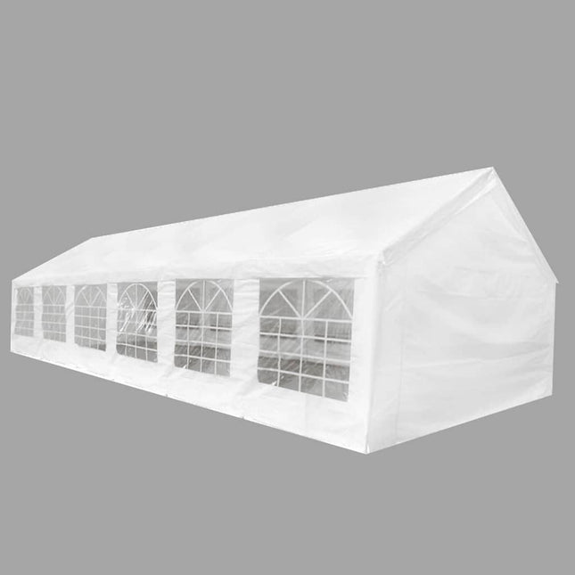 festtelt 12 x 6 m hvidt